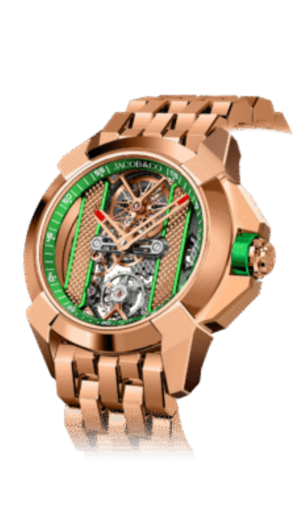 Epic X Bridges 44mm 18K Rose Gold Green Edges Epic X Bridges 44mm 18K Rose Gold Green Edges