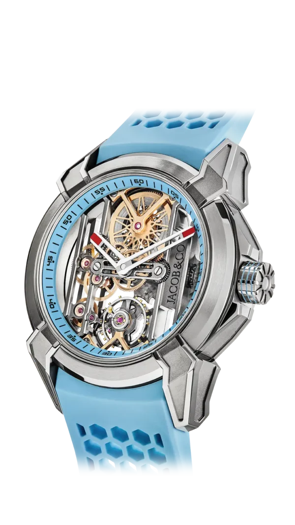 Epic X Skeleton 44mm Blue Neoralithe - Jacob & Co