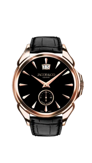 Palatial Classic 42mm Black Mineral - Rose Gold