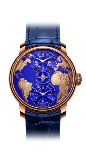 World is Yours Dual Time Zone 43mm Rose Gold